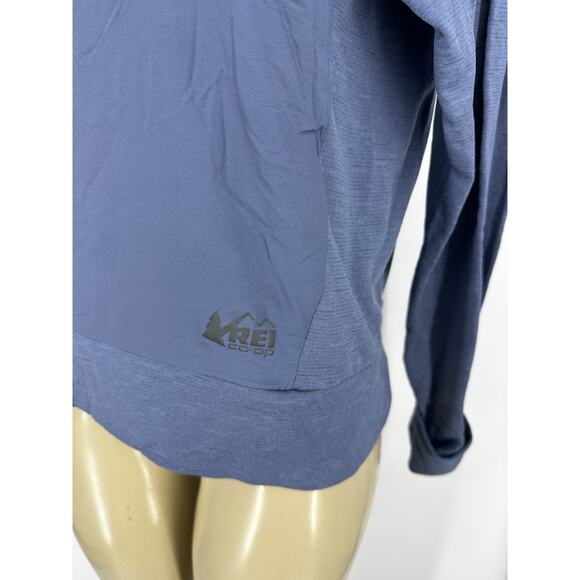 Rei Coop Medium Women Highcollar Pullover Sweatshirt Outdoor Long Sleeve KL5 - Picture 2 of 9